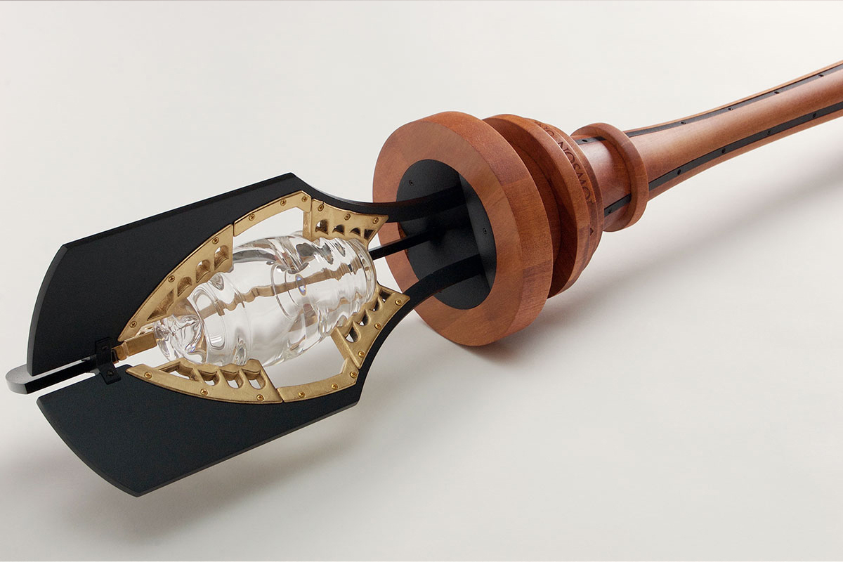 Towson University Ceremonial Mace Side View